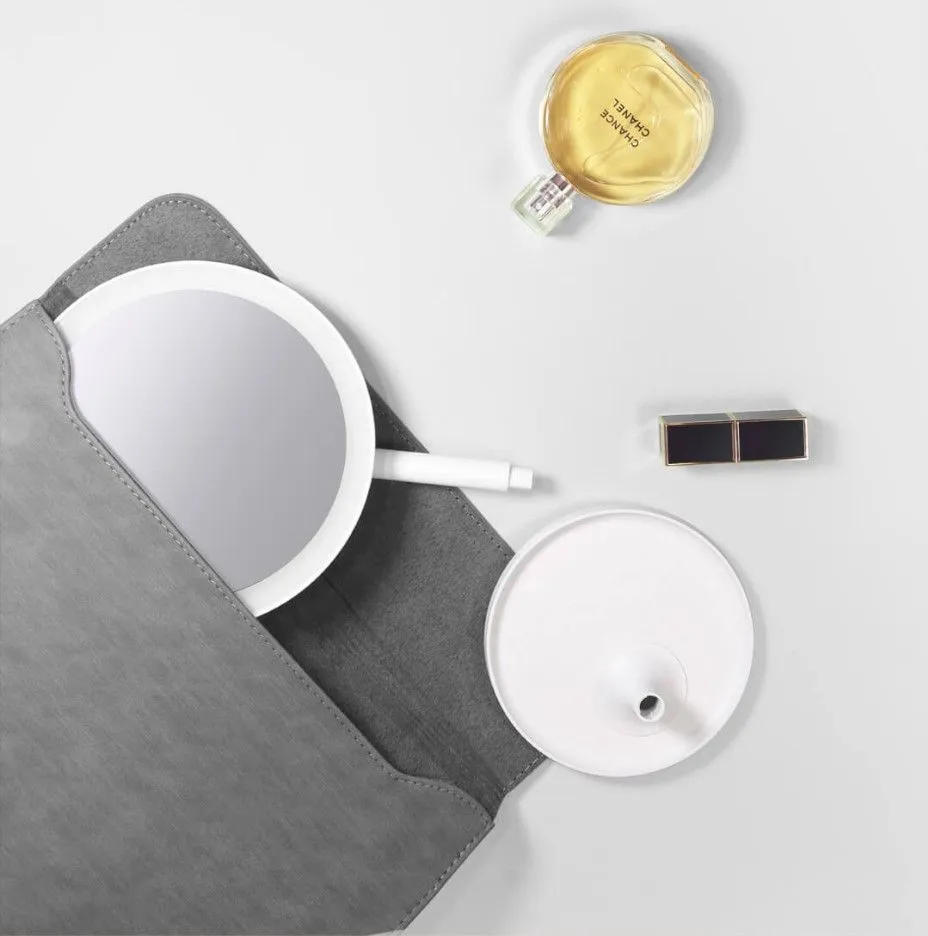 картинка Зеркало для макияжа Xiaomi DOCO Daylight Mirror HZJ001 White от магазина КомпьютерЦентр