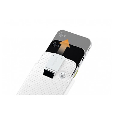 картинка Чехол Capdase Smart Pocket Callid Dot White/ Green for iPhone 4 (SLIH4-S926) от магазина КомпьютерЦентр