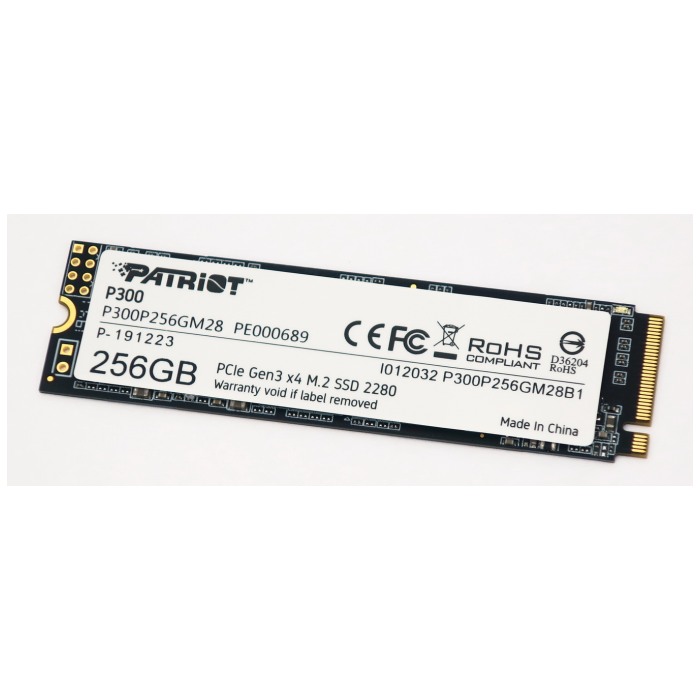 картинка SSD накопитель Patriot 256Gb  P300 PCI-E x4 M.2 2280 (P300P256GM28) от магазина КомпьютерЦентр
