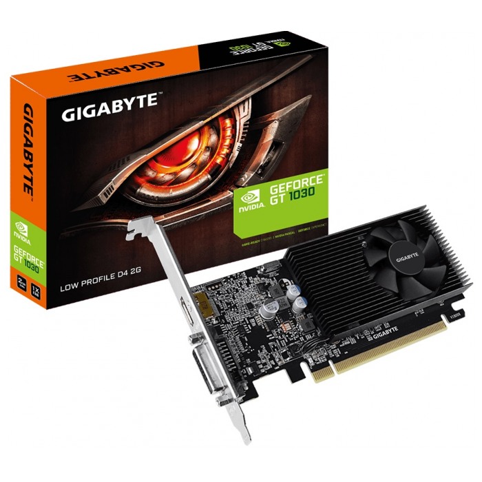 картинка Видеокарта Gigabyte  2Gb DDR4 GeForce GT1030 Low Profile (GV-N1030D4-2GL) от магазина КомпьютерЦентр