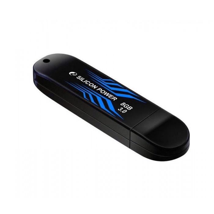 картинка Флешка USB SiliconPower 8Gb Blaze B10 Black USB3.0 (SP008GBUF3B10V1B) от магазина КомпьютерЦентр