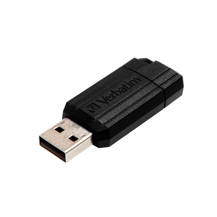 картинка Флешка USB Verbatim 8Gb PinStripe Black (49062) от магазина КомпьютерЦентр