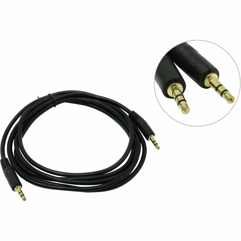картинка Кабель аудио 3.5mm Jack M - 3.5mm Jack M 2.0м Exegate (EX205311RUS) позолоченные разъемы от магазина КомпьютерЦентр
