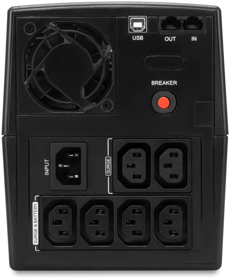 картинка ИБП Ippon Smart Power Pro II 1600 960Вт 1600BA Black (1005588) от магазина КомпьютерЦентр