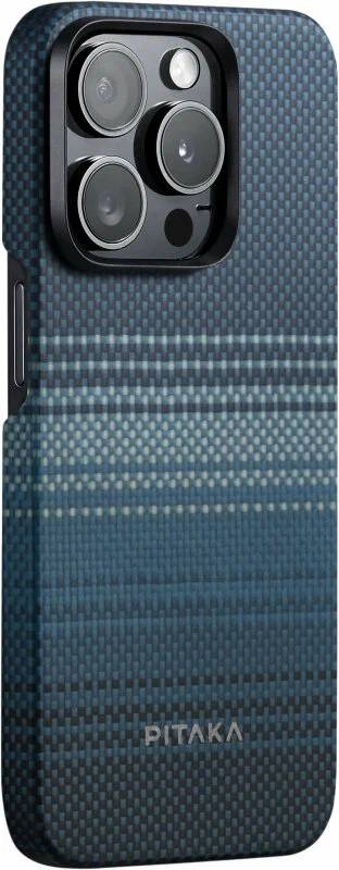 картинка Чехол PITAKA Fusion Weaving MagEZ Case 5 для iPhone 15 Pro 6.1'' принт восход луны (Moonrise) от магазина КомпьютерЦентр