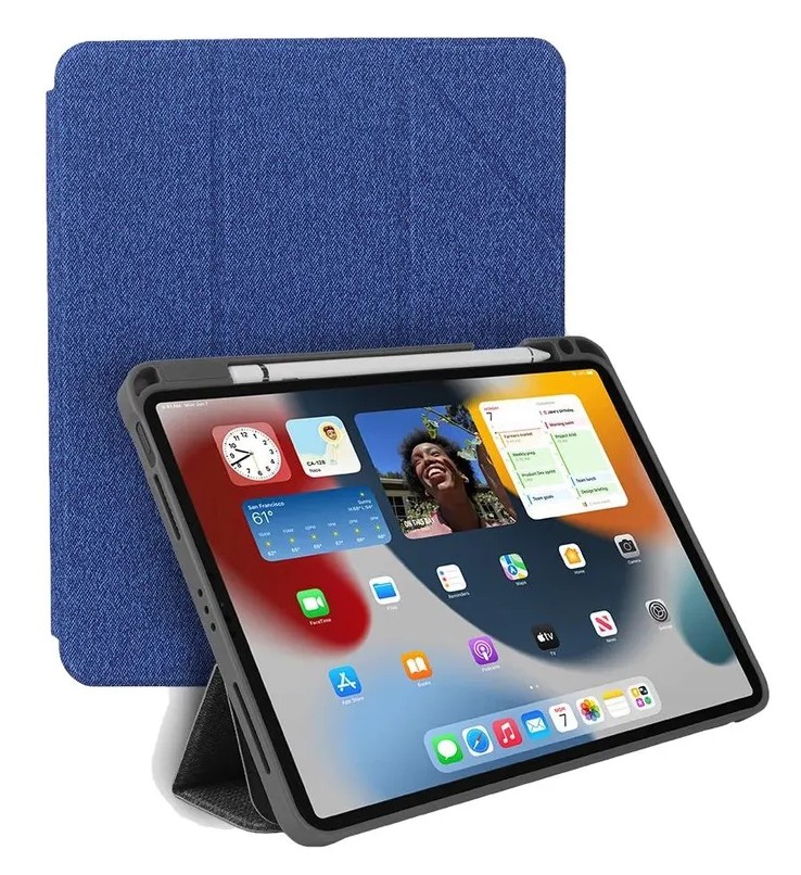 картинка Чехол G-Case iPad Air 4 (2020) 10.9'' /  Air 5 (2022) 10.9'' /  Pro 11'' (2020-2022) с держателем для Apple Pencil, синий Denim от магазина КомпьютерЦентр