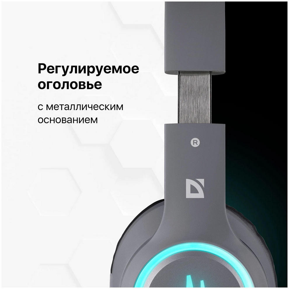 картинка Bluetooth гарнитура Defender Freemotion B571 Gray Мониторные (63571) от магазина КомпьютерЦентр