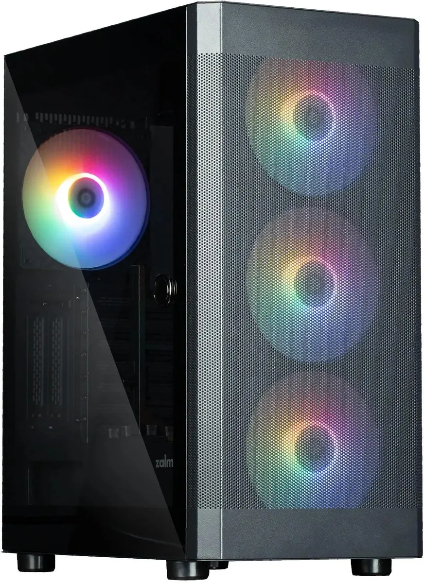 картинка Корпус Zalman i4 TG без БП, Mid-Tower, RGB вентиляторы от магазина КомпьютерЦентр