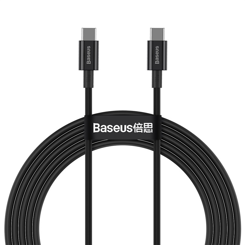 картинка Кабель Baseus Superior Series Fast Charging Data Cable Type-C to Type-C 100W 2m Black от магазина КомпьютерЦентр