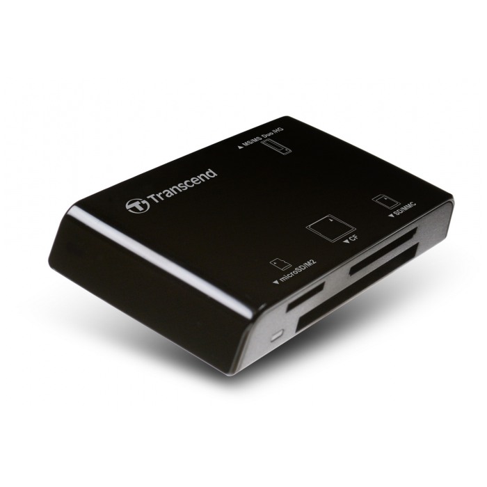 картинка Картридер внешний Transcend P8 All-in-1 Black (TSRDP8K) от магазина КомпьютерЦентр