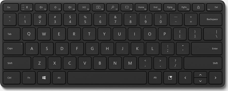 картинка Клавиатура Microsoft Designer Compact Keyboard, USB, беспроводная, черный [21y-00011] от магазина КомпьютерЦентр