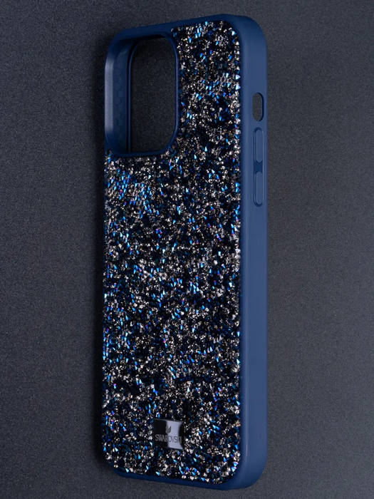 картинка Чехол Swarovski для iphone 15 Pro Max Синий от магазина КомпьютерЦентр