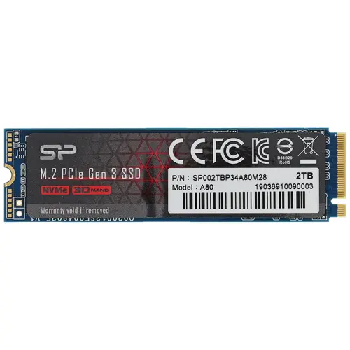 картинка SSD накопитель 2Tb SilicoPower M.2 M-Series A80 Lite PCIe 4.0 x4 (SP002TBP34A80M28) от магазина КомпьютерЦентр