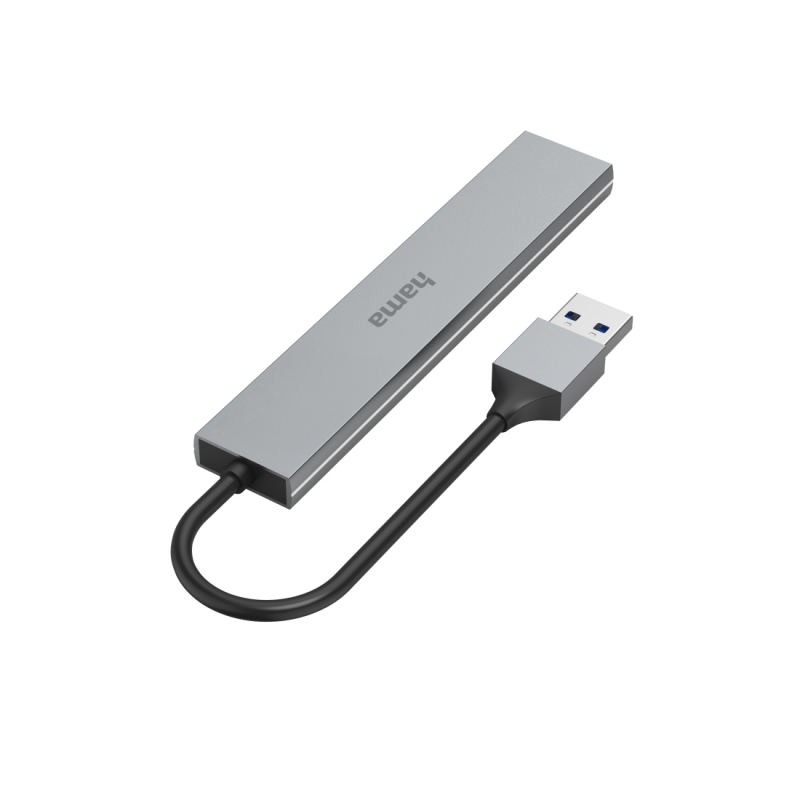картинка HUB 4-port Hama USB 3.0 H-200114 Gray (00200114) от магазина КомпьютерЦентр