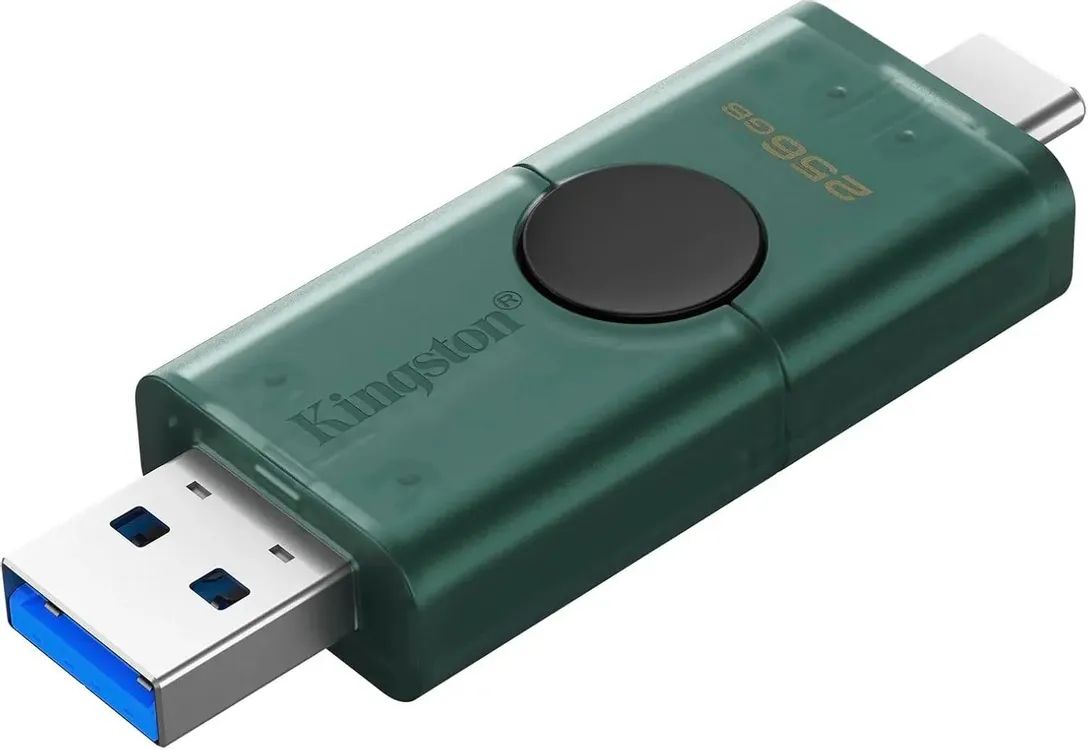картинка USB3.0 накопитель 256Gb Kingston DataTraveler Duo G2 (DTDEG2/ 256GB) USB3.0 зеленый/ черный от магазина КомпьютерЦентр