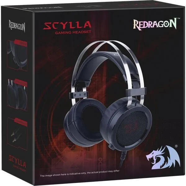 картинка Гарнитура Defender Scylla Black+Red, Gaming (75064) от магазина КомпьютерЦентр