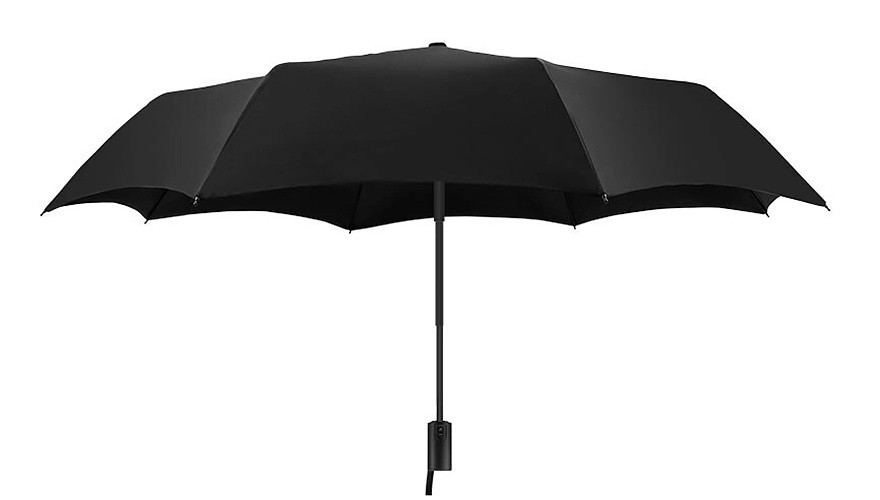 картинка Зонт Xiaomi KongGu Auto Folding Umbrella WD1 Black от магазина КомпьютерЦентр