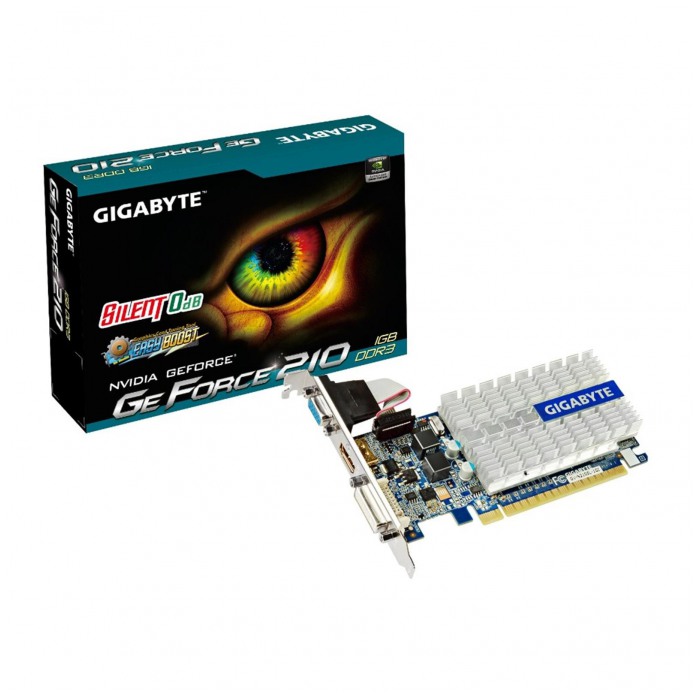 картинка Видеокарта Gigabyte GeForce GT210 1Gb DDR3 (GV-N210SL-1GI) от магазина КомпьютерЦентр