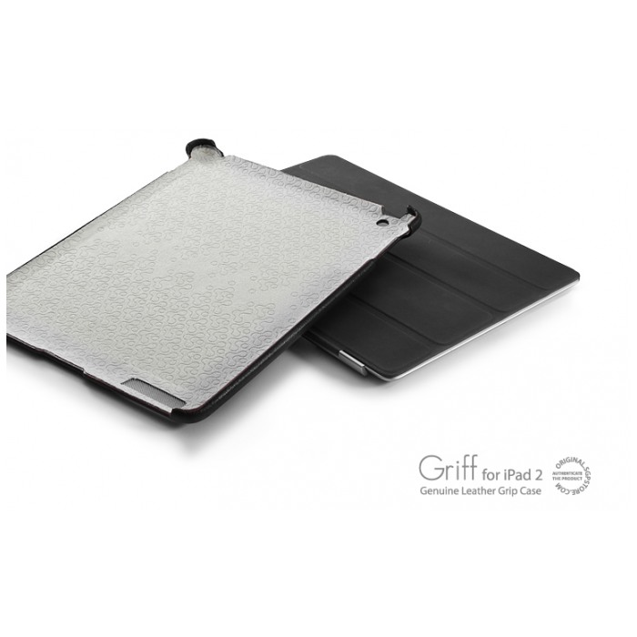 картинка Чехол SGP Leather Case Griff Series Black for iPad 2 (SGP07693) от магазина КомпьютерЦентр