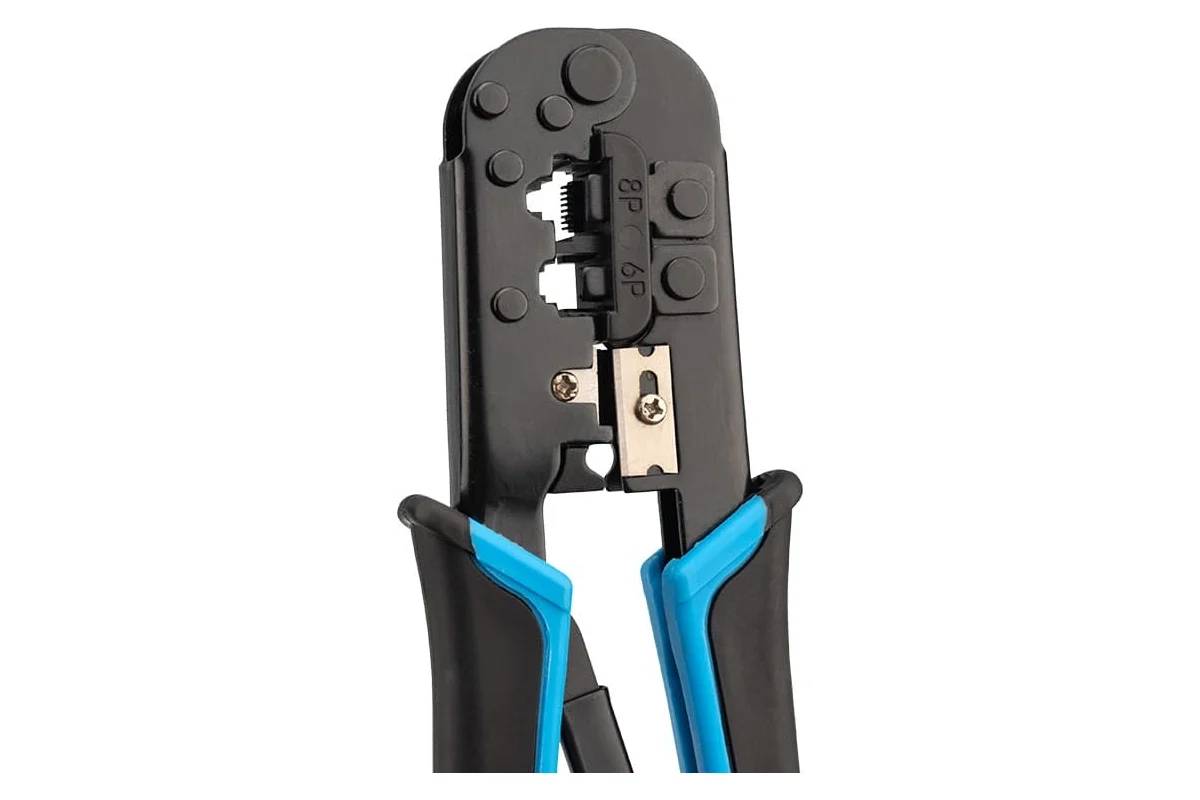 картинка Инструмент обжимной PROconnect (12-3432-6) для RJ-45/ RJ-12/ RJ-11 черный/ синий от магазина КомпьютерЦентр