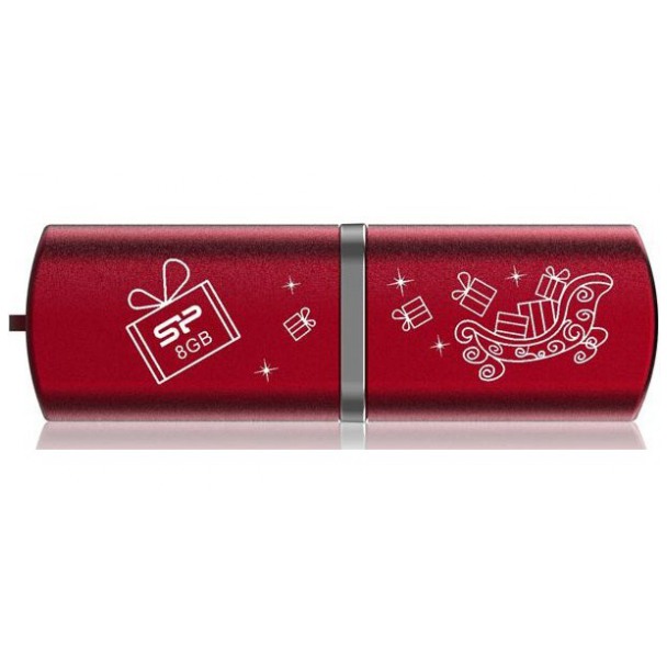 картинка Флешка USB SiliconPower 8Gb LuxMini 720 Limited Edition Red (SP008GBUF2720V1R-LE) от магазина КомпьютерЦентр