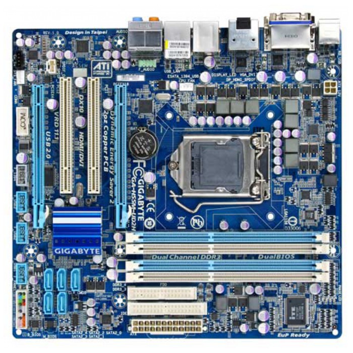 картинка Материнская плата Gigabyte GA-H55M-UD2H (GA-H55M-UD2H) от магазина КомпьютерЦентр