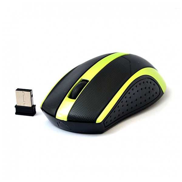 картинка Мышка DeTech DE-7077W Black/ Green от магазина КомпьютерЦентр
