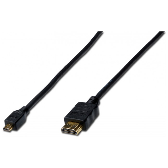 картинка Кабель Digitus HDMI-microHDMI 0.5m High Speed (AK-330109-005-S) от магазина КомпьютерЦентр