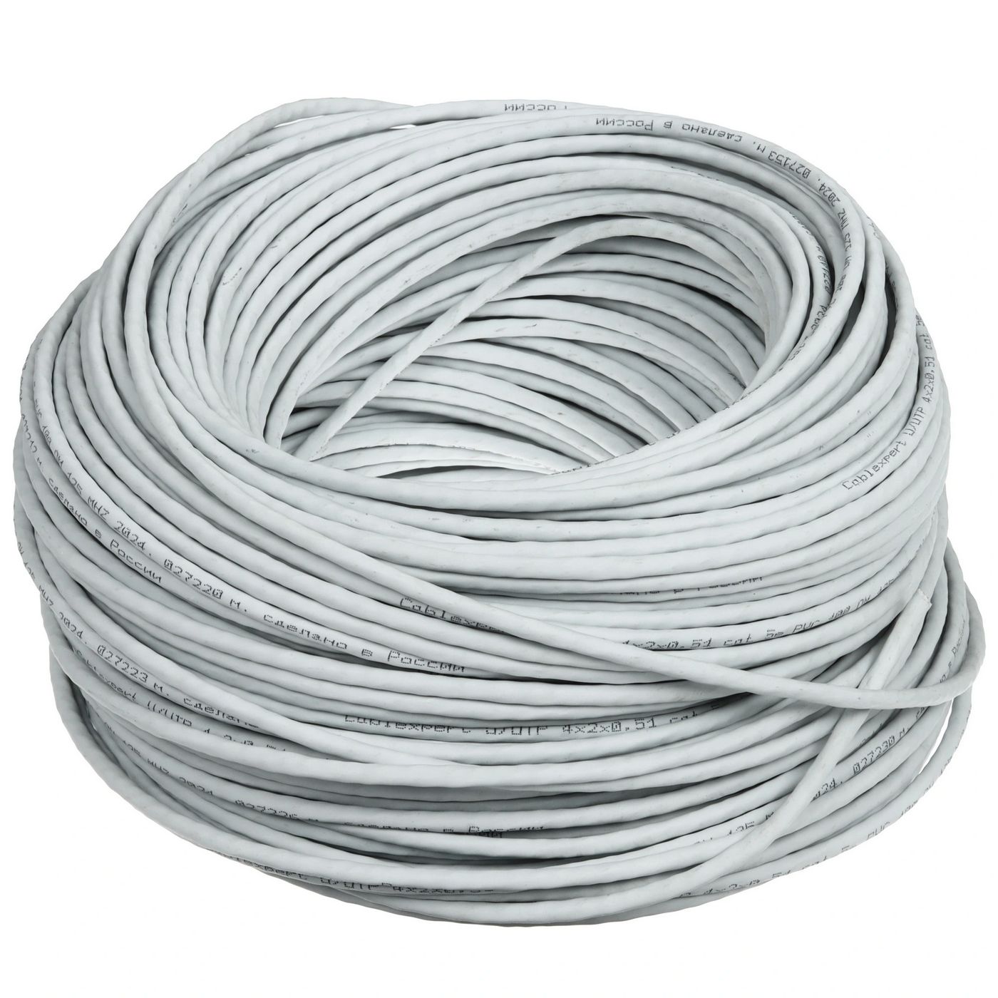картинка Кабель Cablexpert UPC-5051E-4-CU/ 100 indoor, UTP 4x2x0.51, медный, кат.5e, однож., 100м, box, серый (22847) от магазина КомпьютерЦентр