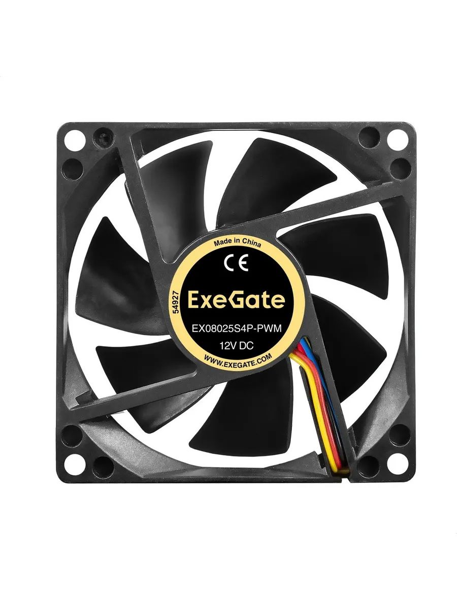 картинка Вентилятор ExeGate EX297045RUS EX08025S4P-PWM, Black от магазина КомпьютерЦентр