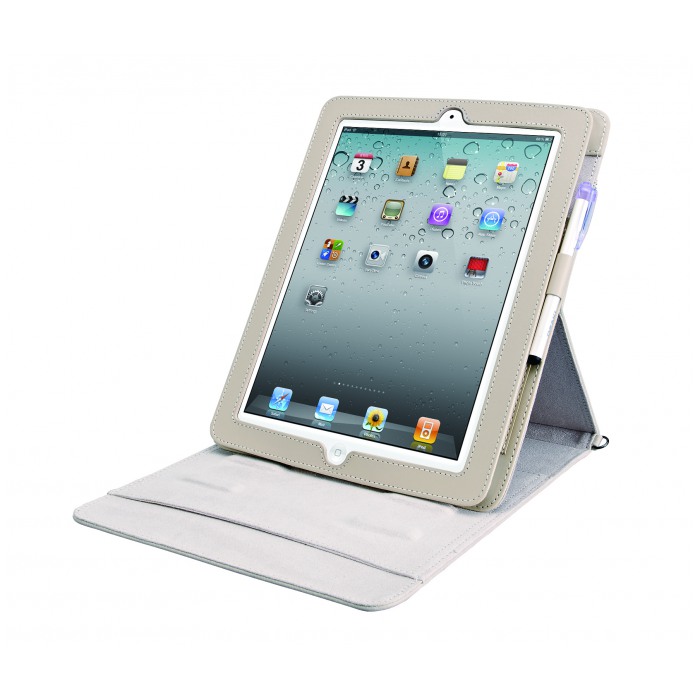 картинка Чехол Ozaki iCoat Versatile Horizontal Beige for iPad 2 (IC890HBE) от магазина КомпьютерЦентр