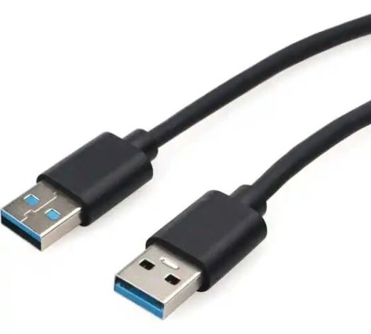 картинка Кабель USB 3.0 A->A, 1.8m Gembird CC-USB3-AMAM-0.6m, 0,6м медь, экранированный, черный от магазина КомпьютерЦентр