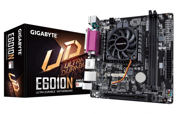 картинка М/ п Gigabyte GA-E6010N + CPU mini-ITX от магазина КомпьютерЦентр