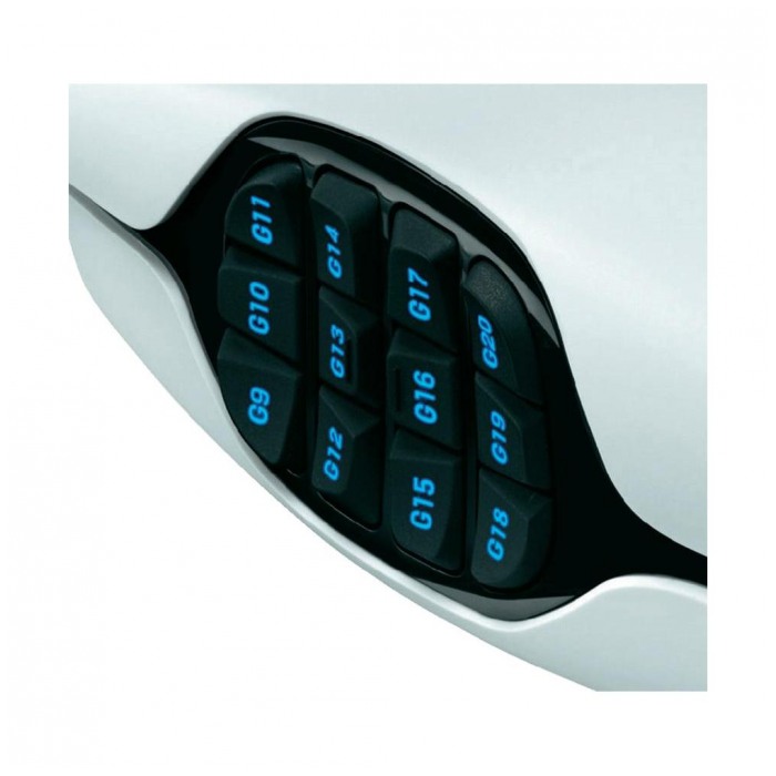 картинка Мышка Logitech Gaming G600 USB White (910-003629) от магазина КомпьютерЦентр