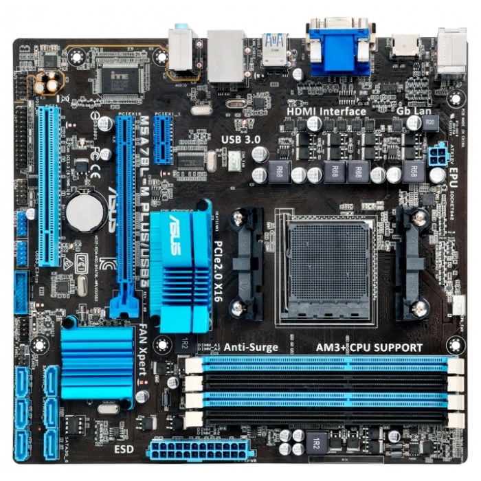 картинка Материнская плата Asus M5A78L-M PLUS/ USB3 (M5A78L-M PLUS/USB3) от магазина КомпьютерЦентр