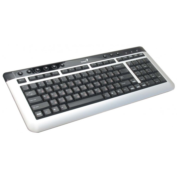 картинка Клавиатура Genius LuxeMate 300 Black/Silver USB от магазина КомпьютерЦентр