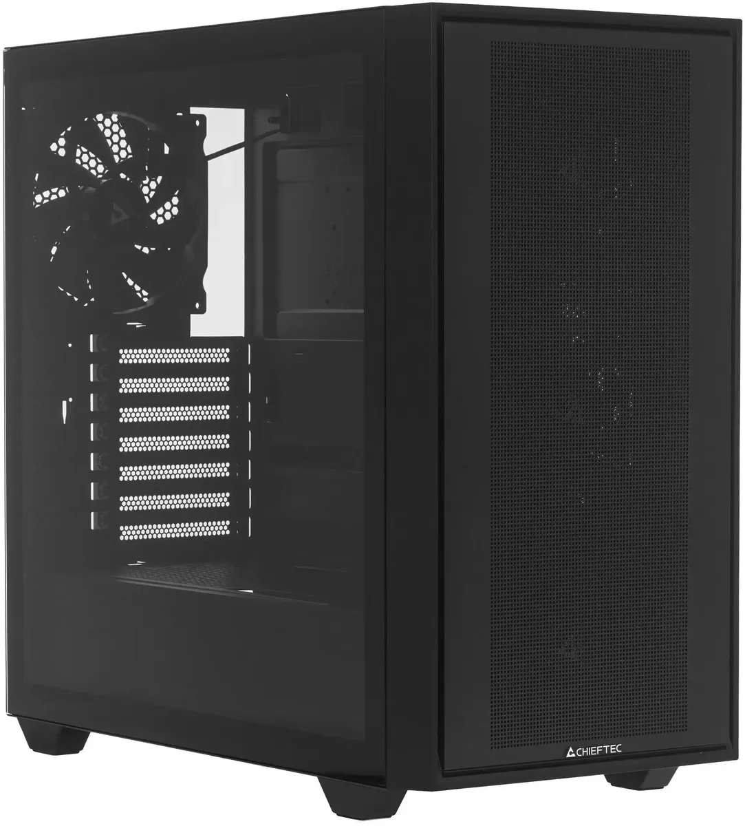 картинка Корпус Chieftec Night Hunter GS-03B-BLK-OP, черный, без БП, ATX от магазина КомпьютерЦентр