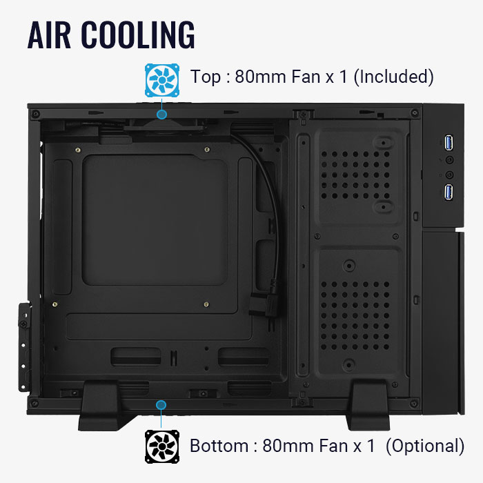 картинка Корпус Aerocool Playa Slim черный без БП mATX от магазина КомпьютерЦентр