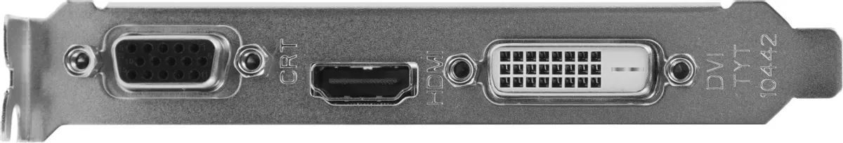 картинка Видеокарта 2Gb DDR3 GeForce GT710 Biostar 954MHz/ 1333MHz, 64-bit, DVI/ HDMI/  CRT/  HDCP (VN7103THX6) от магазина КомпьютерЦентр