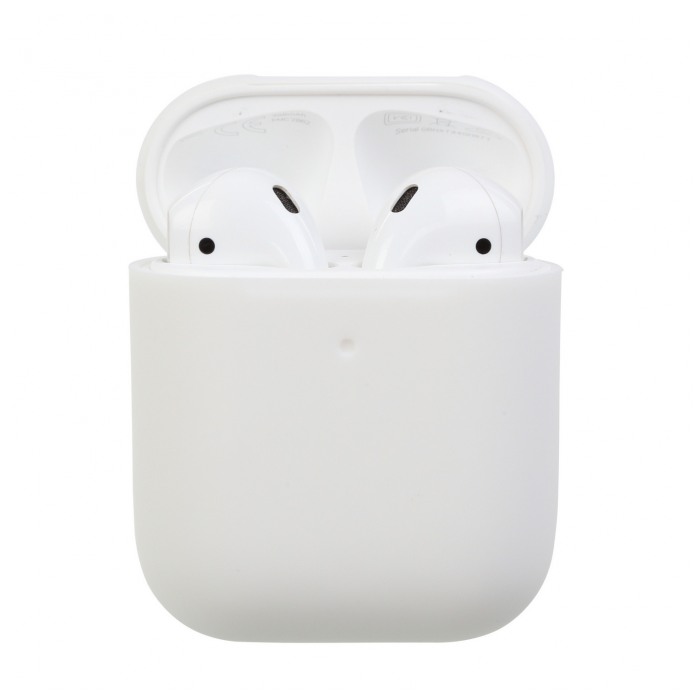 картинка Чехол для AirPods Silicone Case White от магазина КомпьютерЦентр