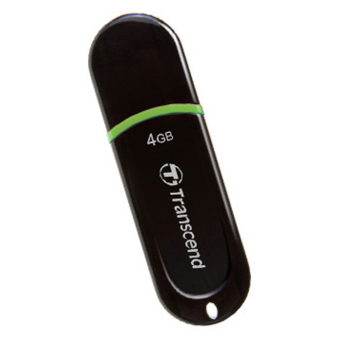 картинка Флешка USB Transcend 4Gb JetFlash 300 Black/Green (TS4GJF300) от магазина КомпьютерЦентр