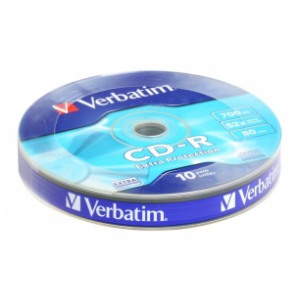картинка Диски Verbatim CD-R 700Mb 52x 10pcs Bulk от магазина КомпьютерЦентр
