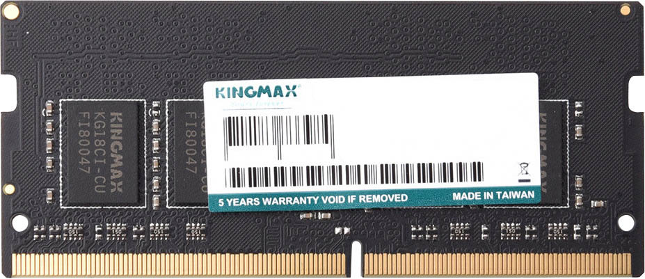 картинка SO-DIMM DDR4 4Gb 2666MHz PC4-21300 Kingmax 1.2V CL19 (KM-SD4-2666-4GS) от магазина КомпьютерЦентр