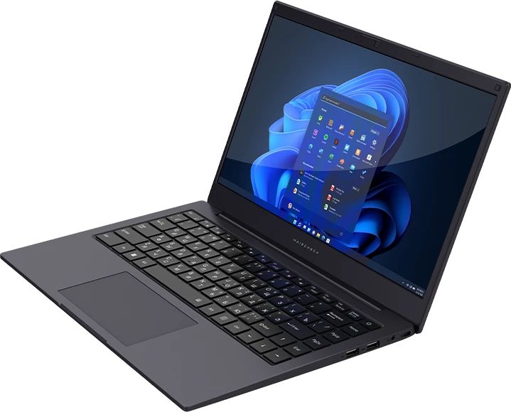 картинка Ноутбук Maibenben Smart S14A-iN10UM 14''(1920x1080 IPS/  N100 /  8Gb/  PCISSD 256Gb/  Intel UHD Graphics/  Cam/ BT / WiFi/  Linux темно синий от магазина КомпьютерЦентр