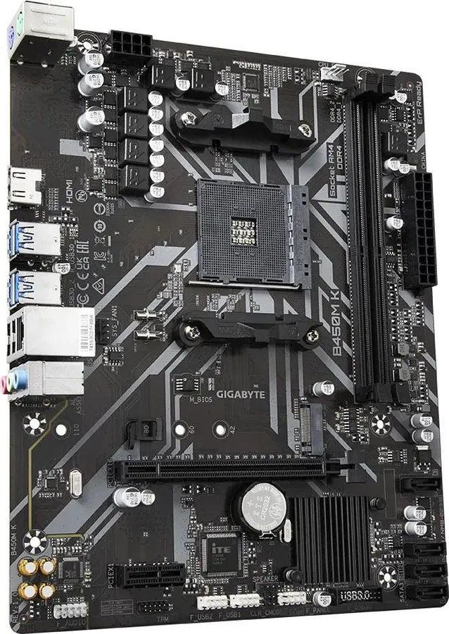 картинка Материнская плата Gigabyte B450M K от магазина КомпьютерЦентр