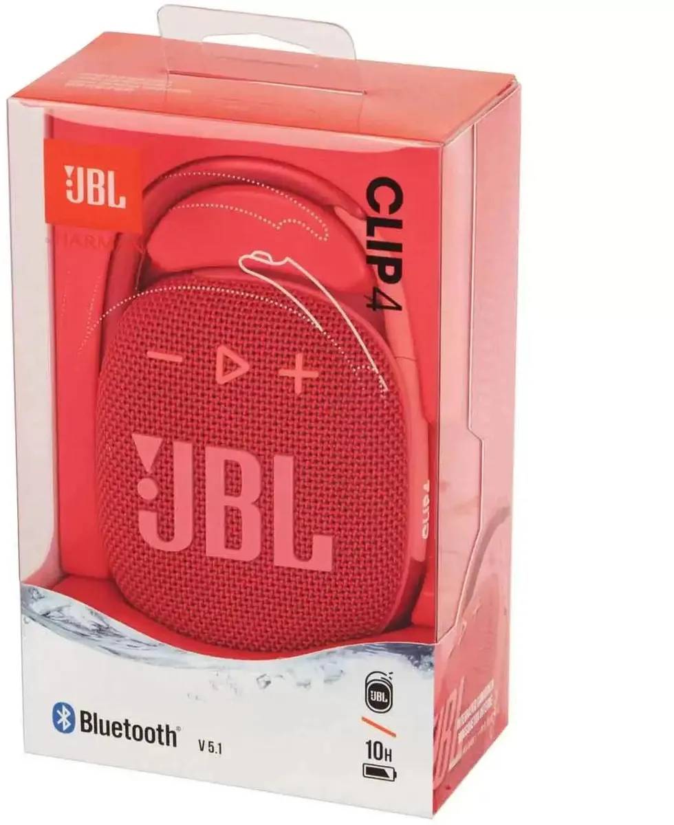 картинка Акустика JBL Clip 4 Bluetooth Speaker 5W (JBLCLIP40RG) от магазина КомпьютерЦентр