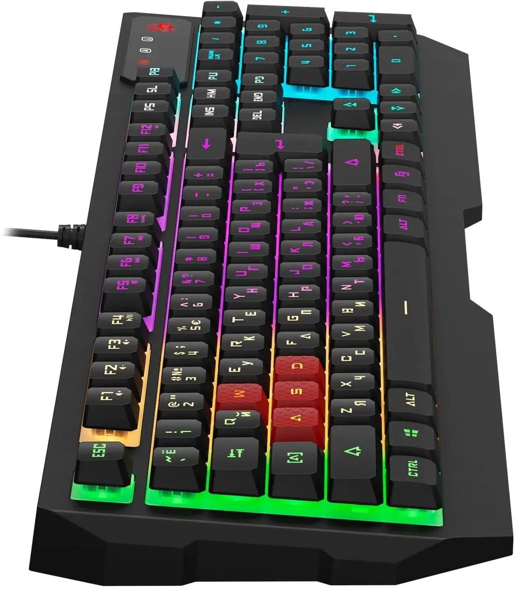 картинка Клавиатура A4-Tech Bloody B140N Black, Multimedia for gaimer, USB, LED от магазина КомпьютерЦентр