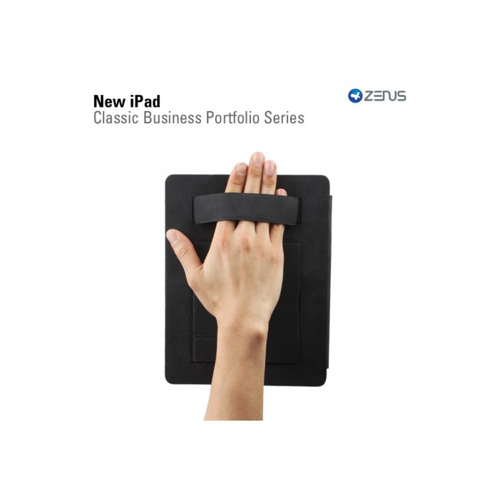 картинка Чехол Zenus Prestige Classic Business Series Black for new iPad от магазина КомпьютерЦентр