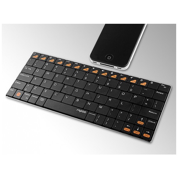 картинка Клавиатура Rapoo E6300 bluetooth Ultra-slim Black (E6300) от магазина КомпьютерЦентр