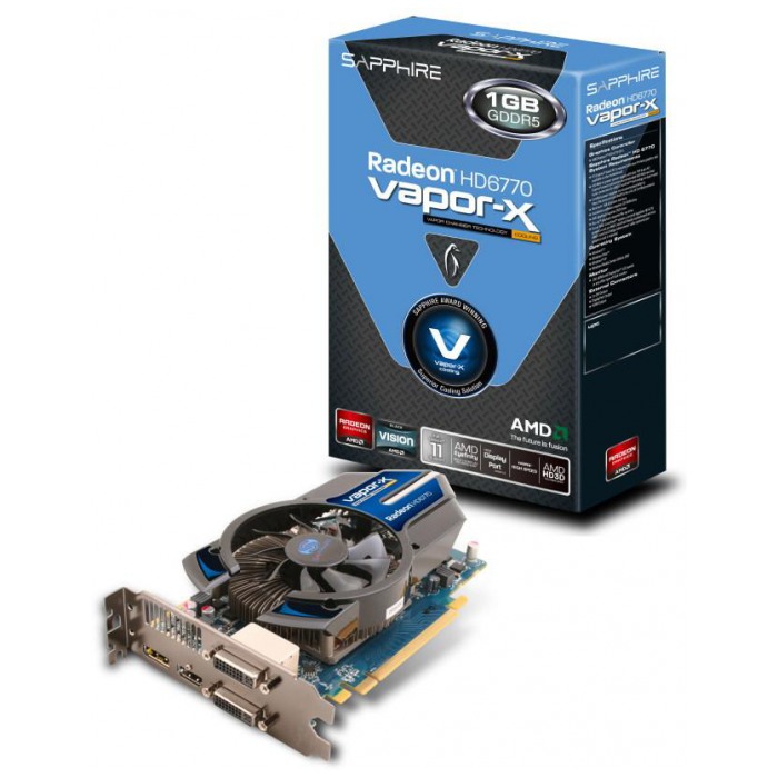 картинка Видеокарта Sapphire ATI HD6770 Vapor-X 1Gb DDR5 128-bit (11189-01-20G) от магазина КомпьютерЦентр
